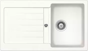 Respekta Austin Massivgranit Sp&uuml;le 86 x 50 wei&szlig;