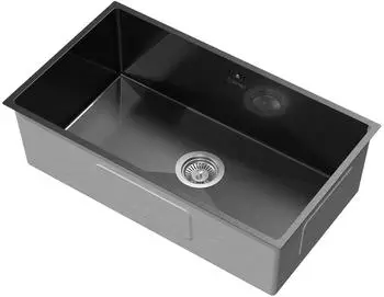 ML-Design Sp&uuml;lbecken Edelstahl 70/40 cm anthrazit