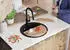 Primagran Pisa Max Runde Granitspüle 1 Becken, Schwarz, 53x53cm (MA5-N-20)