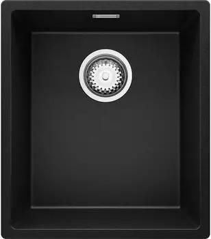 Primagran London Unterbausp&uuml;le Granit 1 Becken 41x47cm Schwarz (ML4#P-06)