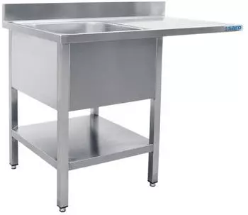 Saro Spülcenter 1 Becken links, Edelstahl, 1400x700mm (94032080)