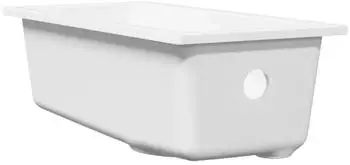 vidaXL K&uuml;chensp&uuml;le Granit Wei&szlig; 21x44x14cm (4012358)