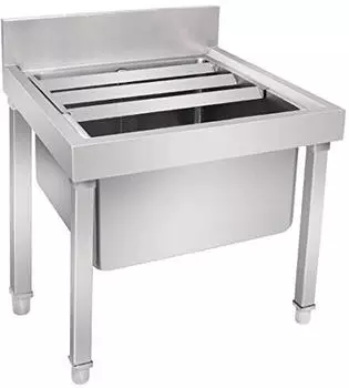 Vogue Mopp-Sp&uuml;lbecken Edelstahl 450/550x500x500mm (GL281)