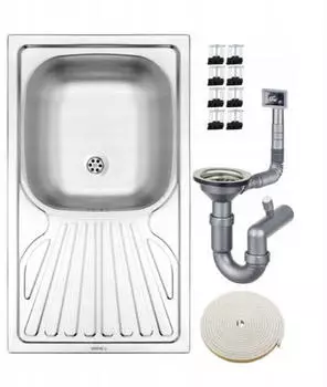 Braun Einbausp&uuml;le Stahl 1 Becken 76x43cm (DEA ZMM0110 5959/ALL)