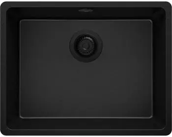 Primagran Venedig Slim Easy Granitsp&uuml;le 1 Becken 56x44cm, Schwarz (MW6-N-7)