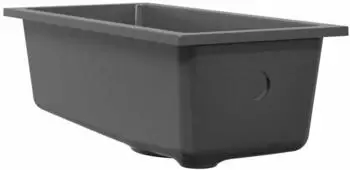 vidaXL K&uuml;chensp&uuml;le Granit Grau 21x44x14cm