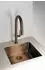 Deante Olfato Edelstahlspüle 1-Becken gebürstet 55x50.5cm Kupfer (ZPO_C10B)