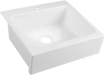 Sapho Arya Keramiksp&uuml;le mit Armaturloch 66x62cm, wei&szlig; (50166)