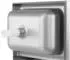 Royal Catering Handwaschbecken Edelstahl mit Armatur 3-seitige Aufkantung (10010510)