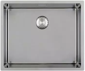Caressi CAPP45R10 Einbausp&uuml;le Einzelbecken Unterbau 49x44cm Edelstahl (CAPP45R10)
