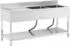 Royal Catering Gastro-Spültisch 2 Becken 500x400x250mm Edelstahl 180x60cm (RCGS-2B1800D6)