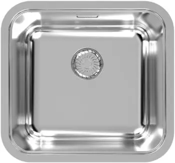 Caressi Basic Line Einbausp&uuml;le Edelstahl 44,4x41,4cm (CABLPP39R50)
