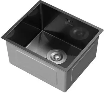 ML-Design K&uuml;chensp&uuml;le Edelstahl anthrazit, rechteckig, 40x34cm
