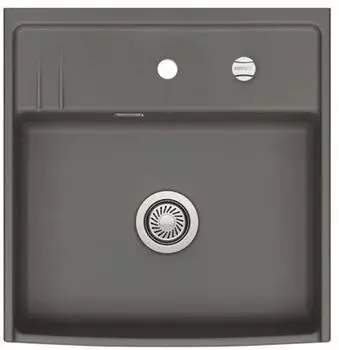 SystemCeram Kentro 60 Keramikspüle Lava 80 mit Excenterbetätigung (59930280)