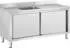 Royal Catering Spülenschrank 1 Becken Edelstahl 500x400x240mm (RC-IKS02)