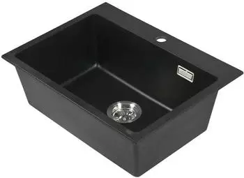 Stabilo Sanitär Kingston Einbauspüle Granitoptik 600x450x215mm schwarz