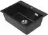 Stabilo Sanitär Kingston Einbauspüle Granitoptik 600x450x215mm schwarz