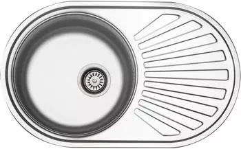 Victory Edelstahlspüle 780mm, 1 Becken, reversibel, Excenterbedienung (D413)