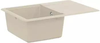 vidaXL Waschbecken 80% Quarz 20% Harz 670x460mm beige (42028410)