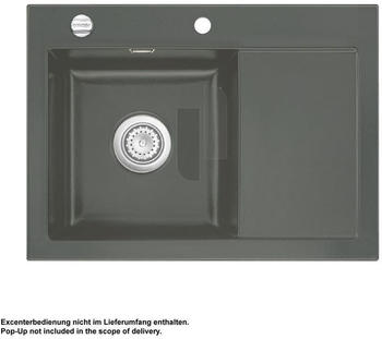 SystemCeram Mera 70 F Becken links lava Handbetätigung (555901-80)