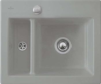 Villeroy & Boch Subway 60 XM flat rechts fossil + Excenterbetätigung + Lochbohrungen