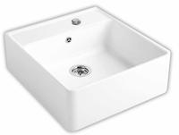 VILLEROY & BOCH 632062KG+HL2+3, Villeroy & Boch Sp&uuml;lstein Einzelbecken Snow White -