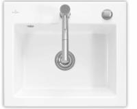 Villeroy & Boch Subway 60 S FLAT fl&auml;chenb&uuml;ndige Sp&uuml;le, Ablaufgarnitur mit