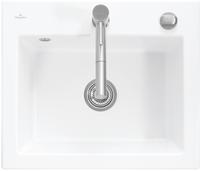 Villeroy & Boch 330901FU Subway 60 S Ivory Keramiksp&uuml;le Handbet&auml;tigung Einbausp&uuml;le