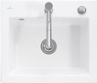 Villeroy & Boch Subway 60 S FLAT fl&auml;chenb&uuml;ndige Sp&uuml;le, Ablaufgarnitur mit
