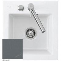 Villeroy & Boch Subway 45 XS flat Graphit + Excenterbet&auml;tigung + Lochbohrungen