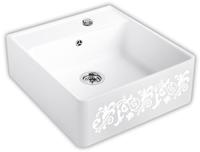 Villeroy & Boch Sp&uuml;lstein Einzelbecken, Ablaufgarnitur mit Excenterbet&auml;tigung,