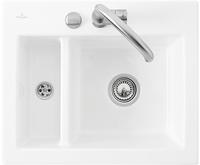Villeroy & Boch Subway 60 XM FLAT fl&auml;chenb&uuml;ndige Sp&uuml;le, Ablaufgarnitur mit