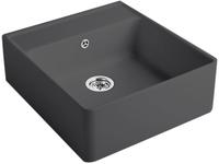 Villeroy & Boch Sp&uuml;lstein Einzelbecken, Ablaufgarnitur mit Handbet&auml;tigung,