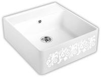 Villeroy & Boch Sp&uuml;lstein Einzelbecken, Ablaufgarnitur mit Handbet&auml;tigung,
