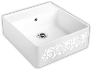 Villeroy & Boch Spülstein Einzelbecken white pearl Handbetätigung