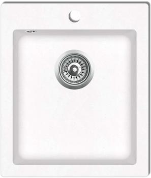 vidaXL Overmount kitchen sink White (141674)