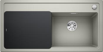Blanco Zenar XL 6 S rechts perlgrau + Excenterbetätigung + InFino + Glasschneidbrett