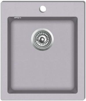 vidaXL Overmount kitchen sink Grey (141673)