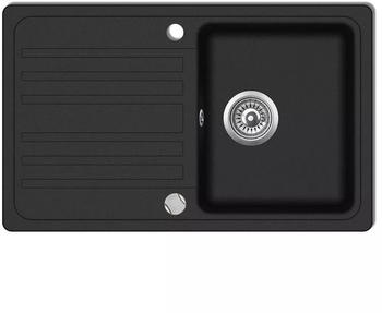 vidaXL Kitchen Sink Reversible Black (141669)