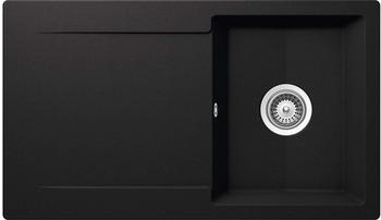 Schock Pisa Einbau 86x50 cm schwarz + Excenterbetätigung