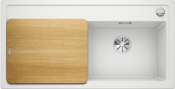Blanco Zenar XL 6 S rechts weiß + Excenterbetätigung + InFino + Holzschneidbrett