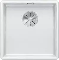 Blanco Subline 400-f Sp&uuml;le 523497 42,7x42,7cm, PuraDur wei&szlig;, f&uuml;r Unterbau