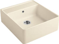 Villeroy & Boch Sp&uuml;lstein Einzelbecken, Ablaufgarnitur mit Handbet&auml;tigung,