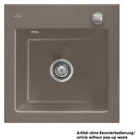 Villeroy & Boch Subway 50 S Einbausp&uuml;le, Ablaufgarnitur mit Handbet&auml;tigung,