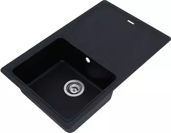 Respekta Columbia 78x50cm schwarz – Robustes Material: Granit und Cristalite
