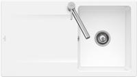 Villeroy & Boch Siluet 50 Flat Einbausp&uuml;le Becken rechts, Ablaufgarnitur mit
