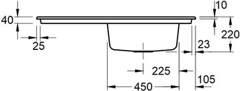 Villeroy & Boch Timeline 60 Steam Handbetätigung (679001SM) – Keramik verbindet Härte mit pflegeleichter Oberfläche