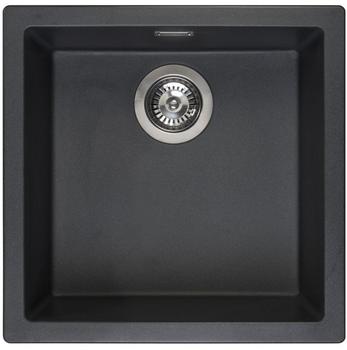 Reginox Amsterdam 40 Küchenspüle B: 46 T: 46 cm schwarz metallic R32312