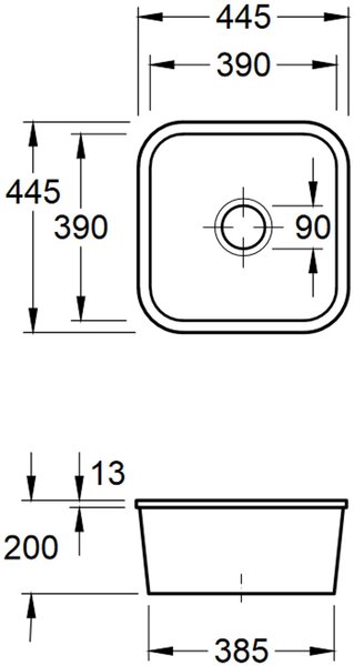  Villeroy & Boch Cisterna 50 Steam Handbetätigung (670301SM)