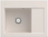 Villeroy & Boch Subway 45 Compact Einbausp&uuml;le, Ablaufgarnitur mit Handbet&auml;tigung,